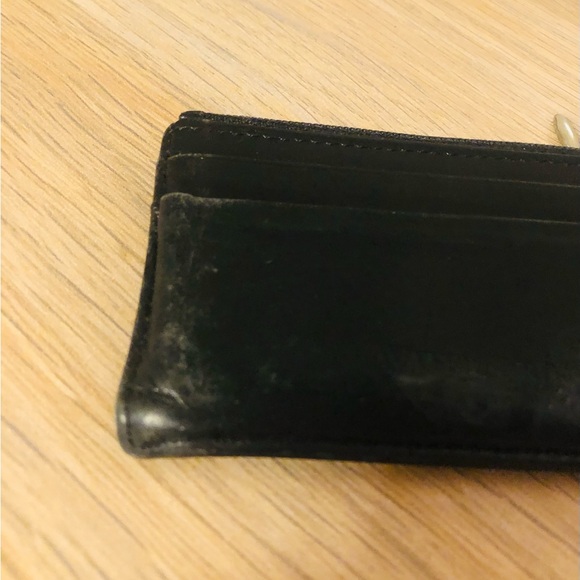 Unisex Black leather Waterford credit card & change wallet - Picture 7 of 14